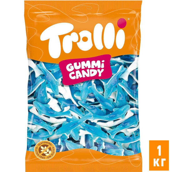 Желейні цукерки Trolli Акули 1 кг