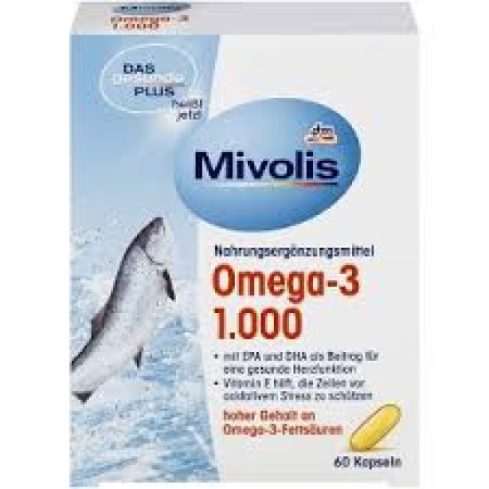 Вітамінний комплекс Das Gesunde Plus Omega-3 1.000 Dm 60 Kapseln