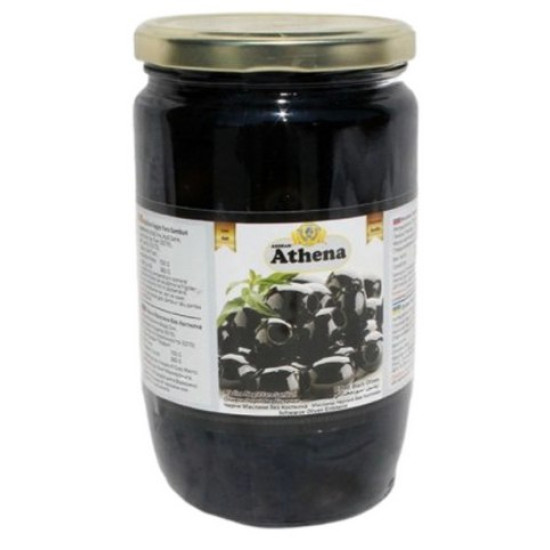 Оливки чорні Athena без кісточки 360/700 г (Скло)
