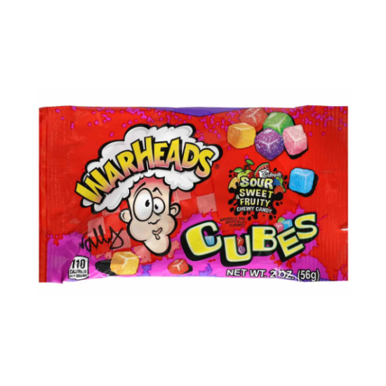 Warheads Cubes кислые жевательные конфеты 113g