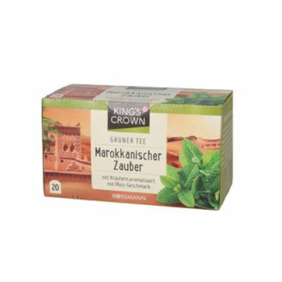 Зелений чай з м’ятою KING'S CROWN GREEN TEA MOROCCAN MAGIC 30g Зелений чай з м’ятою KING'S CROWN GREEN TEA MOROCCAN MAGIC 30g