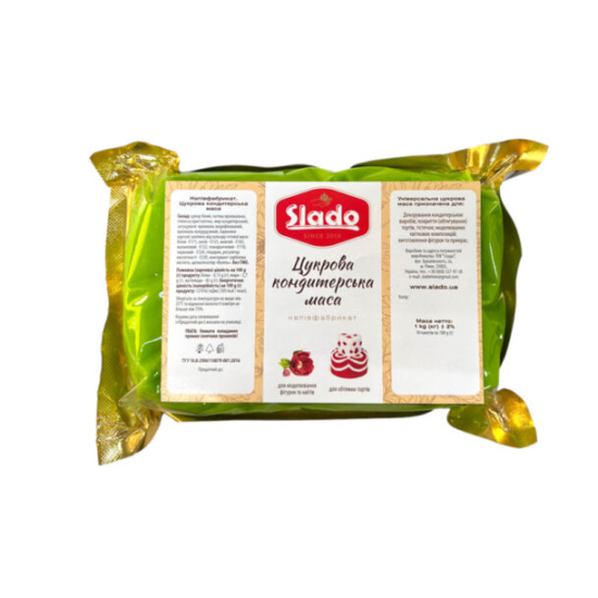 Сахарная паста-мастика салатовая в вакууме Сахарная паста-мастика салатовая в вакууме