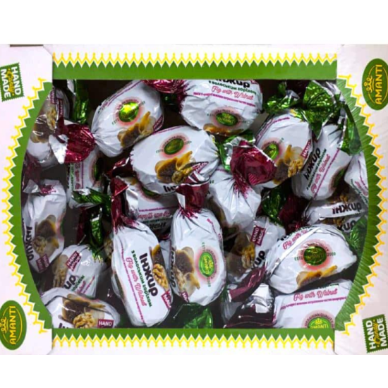 Цукерки Amanti Інжир з волоським горіхом в шоколаді 1 кг