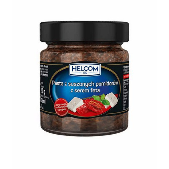 Паста Helcom із чорних маслин із помідорами та сиром фета 225г