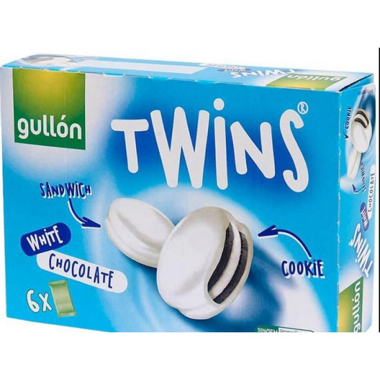 Печиво GULLON Twins сендвіч у білому шоколаді 252г