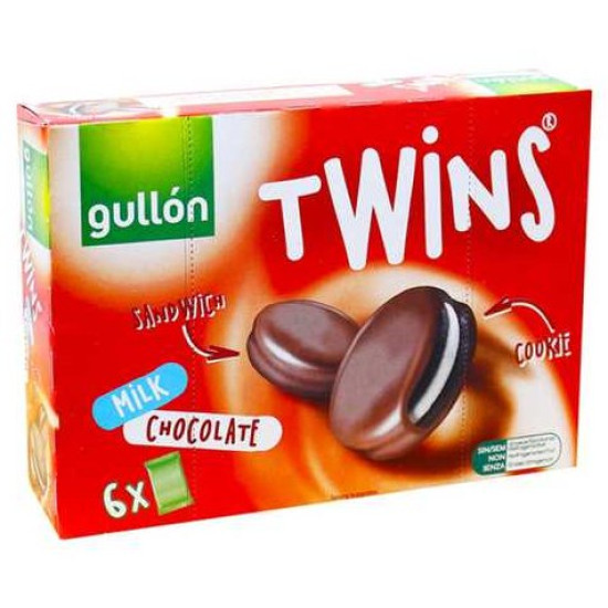 Печенье сэндвич шоколадное в молочном шоколаде GULLON Twins Milk Chocolate 252 г