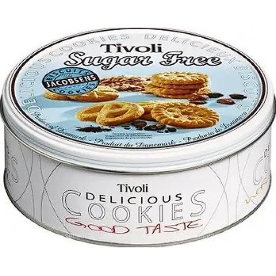 Печиво вершкове БЕЗ ГЛЮТЕНУ Jacobsens Tivoli Tin Gluten Free в ж/б 142 г Данія