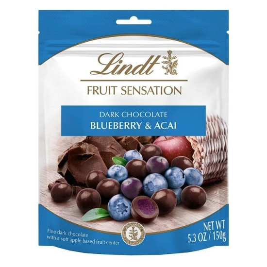 Цукерки/Сублімовані фрукти в шоколаді Lindt Sensation Fruit Heidelbeere&Acai 150 г Франція 