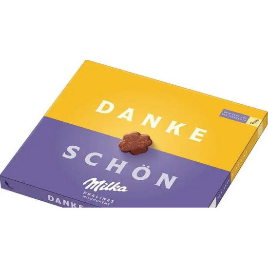 Шоколадні цукерки Праліне з кремом "Спас" Milka Danke Schon Pralines 110 г Швейцарія