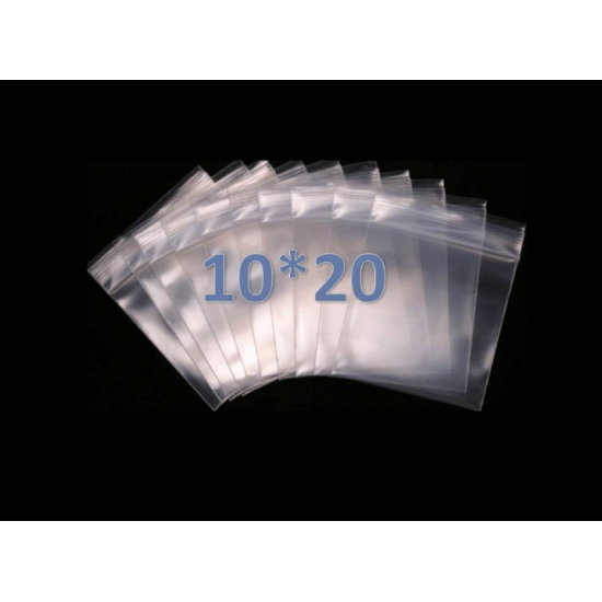 Пакети із замком zip lock 10*20 (100 шт. в упаковці)