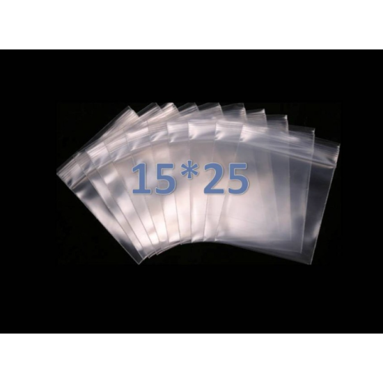 Пакети із замком zip lock 15*25 (100 шт. в упаковці)