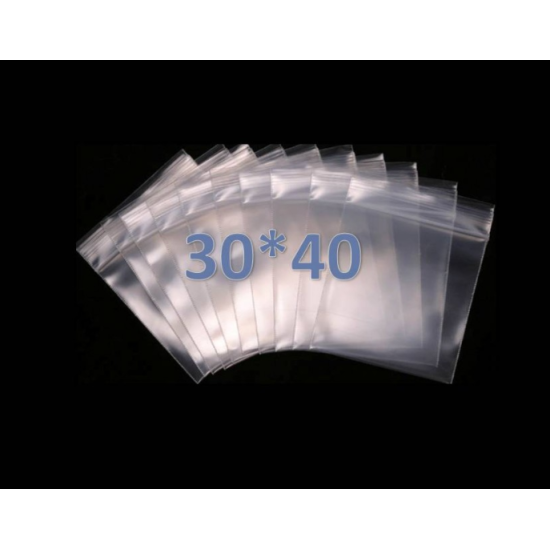 Пакети із замком zip lock 30*40 (100 шт. в упаковці)