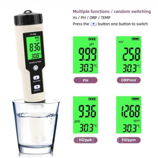 Аналізатор якості води pH/ORP/H2/Temp 