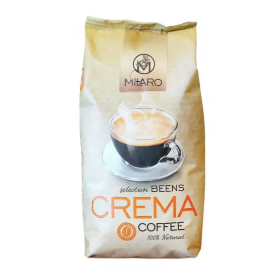 Кава в зернах Milaro Crema 1кг Кава в зернах Milaro Crema 1кг