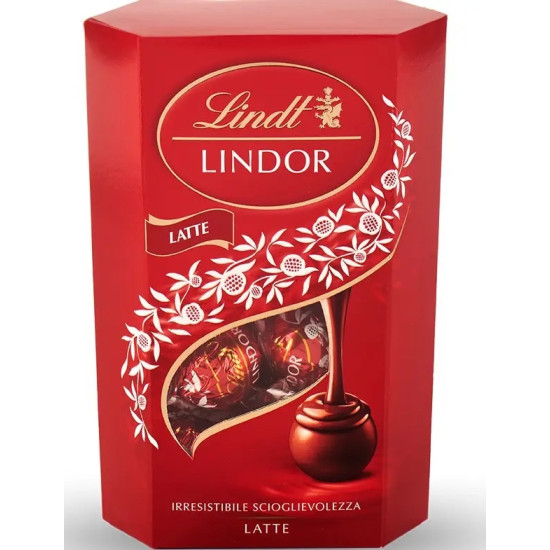 Цукерки шоколадні з молочною помадкою Lindt Lindor Lait 237г Швейцарія 