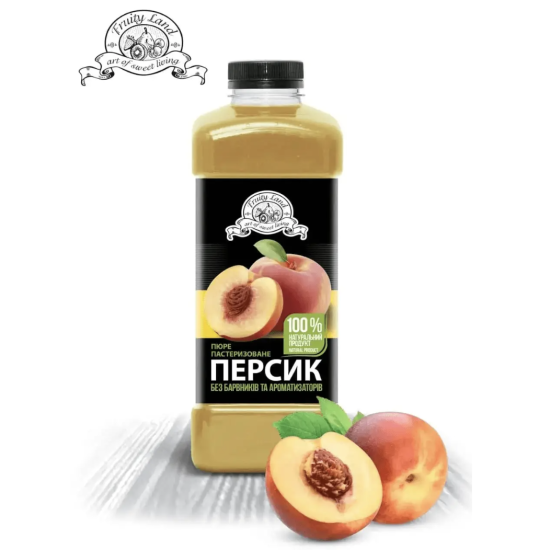 Пюре "Персик" FruityLand пастеризоване, 1 кг