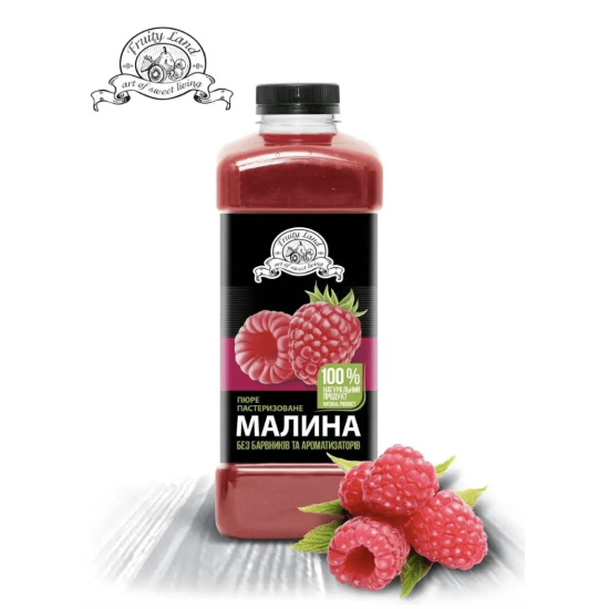 Пюре "Малина" FruityLand пастеризоване, 1 кг