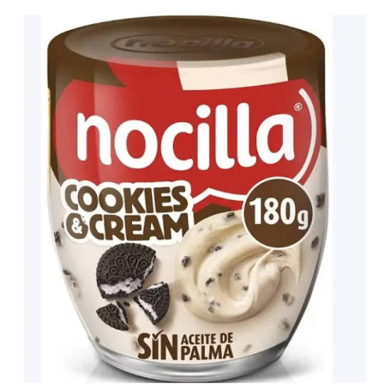 Молочный крем с кусочками печенья Nocilla Cookies & Cream Gluten Free 180 g