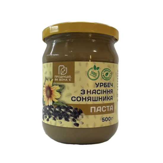 Урбеч (паста) из семян подсолнечника 500 г Урбеч (паста) из семян подсолнечника 500 г