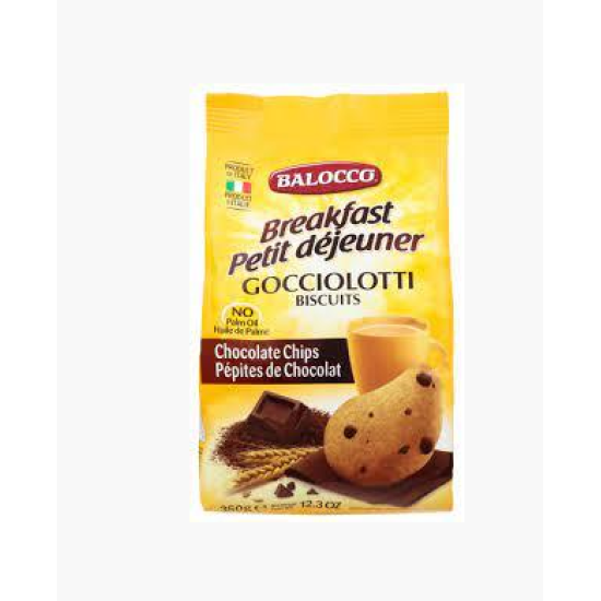 Печиво з шоколадною крихтою БЕЗ ПАЛЬМОВОЇ ОЛІЇ Gociolotti Balocco 350g Італія