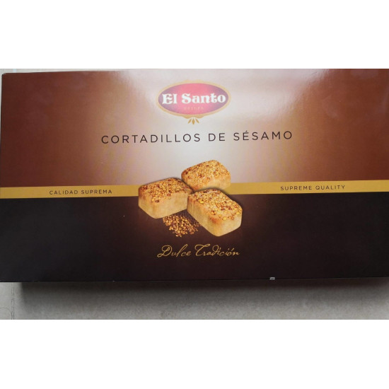 Печиво з мигдальним борошном, з кунжутом El Santo Cortadillos de Sezamo 150 г Іспанія 