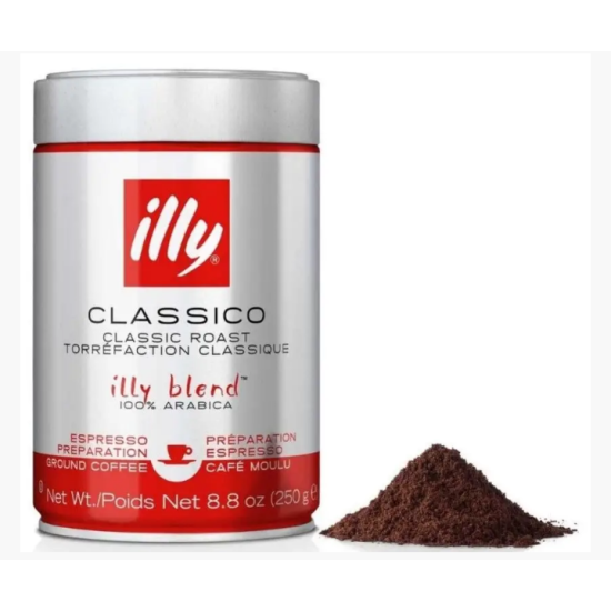 Кава мелена illy Classico Espresso Medium 250г ж/б Італія (Іллі класико середньої обжарки)