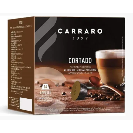 Кава в капсулах Carraro Dolce Gusto Cortado 16 шт Італія