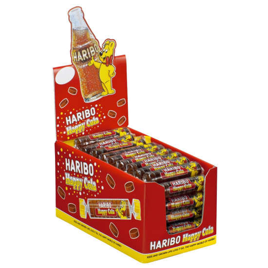 Желейні цукерки зі смаком КОЛА Haribo Roulette COLA Німеччина 25г 