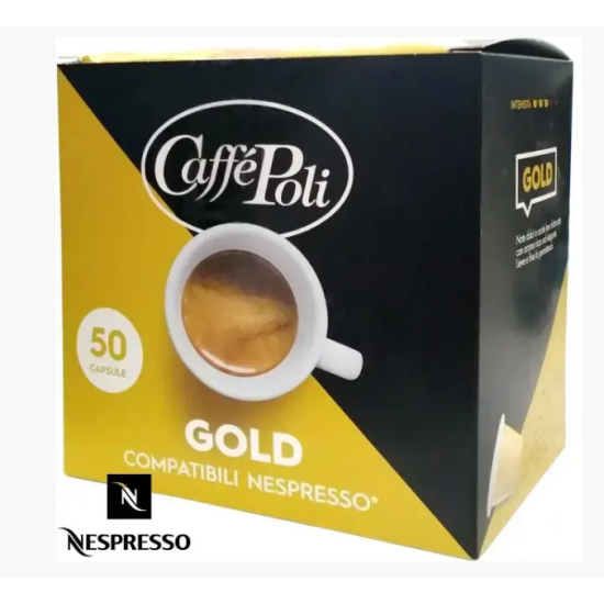 Кава в капсулах Caffe Poli Nespresso Gold 100% Арабіка (50 шт.), Італія
