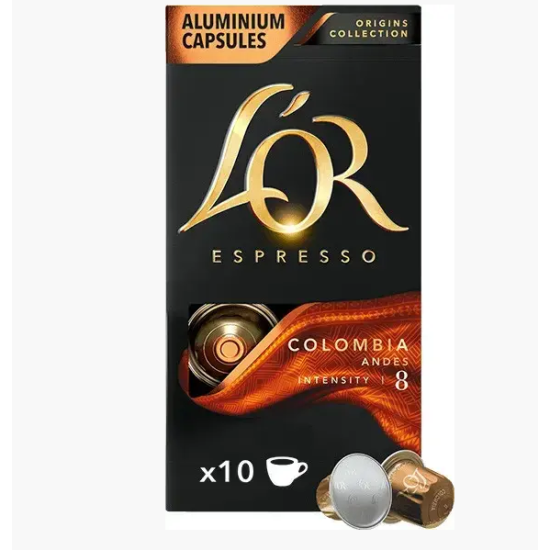 Оригінал! Кава в капсулах Nespresso L'OR Espresso Colombia 10 шт