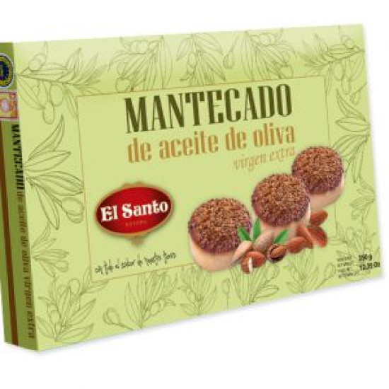 Печиво з мигдальним борошном "El Santo" Mantecado de aceite de oliva 350 г Іспанія