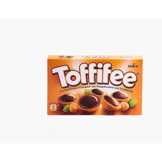 Конфеты из молочного шоколада с нугой, карамелью и орехом Toffifee 125 г