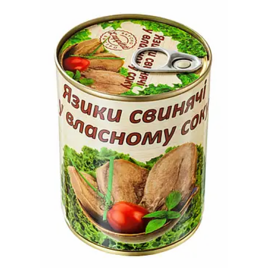 Язик свинячий в власному соці L'apetit 350г Україна