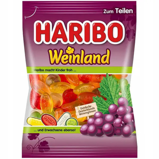 Желейні цукерки Haribo Weinland (Винна країна) Німеччина 175 г 