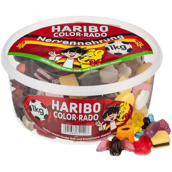 Желейні цукерки Haribo Color-Rado (фруктове асорті) 1000г Німеччина