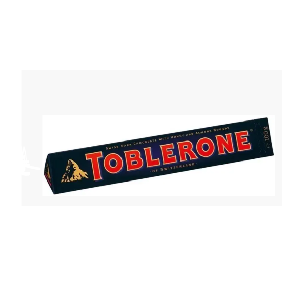 Швейцарський чорний шоколад Тоблерон з медово-мигдальною нугою TOBLERONE100 г