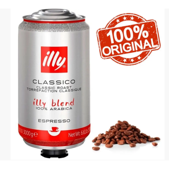 Кава в зернах illy Espresso Medium Classico 3кг ж/б Італія (Illy classico 3kg, illy espresso classico 3кг), АКЦІЯ