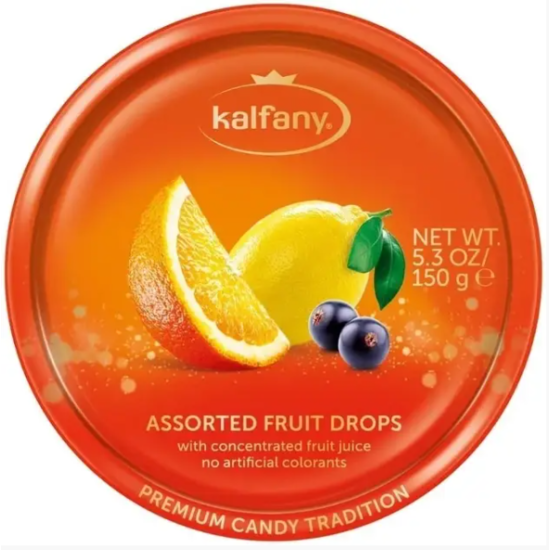 Леденцы Kalfany Assorted Fruit Candies фруктовые 150 г