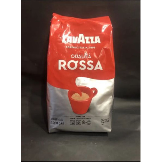 Кава LAVAZZA Rossa 1кг зерно Італія