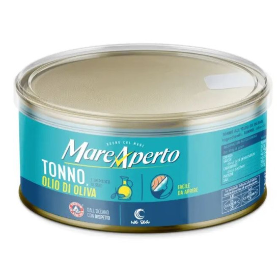 Тунець Шматочками Mare Aperto Tonno all Olio di Oliva в Оливковому Оливовому Олії 800 г Італія