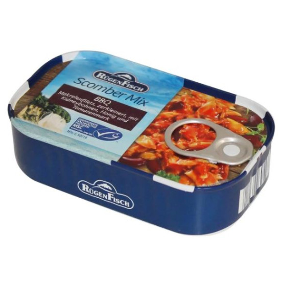Филе Скумбрии Микс Барбекю Rugen Fisch Scomber Mix BBQ 120 г Германия