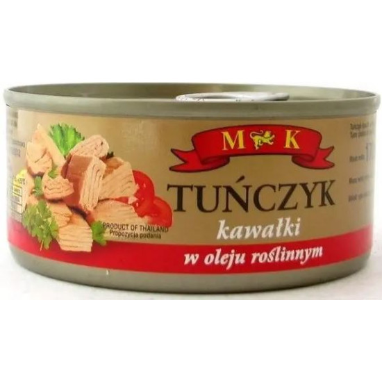 Тунець шматочками в олії Tunczyk kawalki M&K 170 г Польща