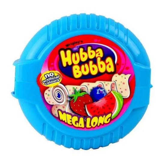 Жувальна гумка Потрійний Мікс Wrigley's Hubba Bubba Mega Long Triple Mix 56 г Німеччина