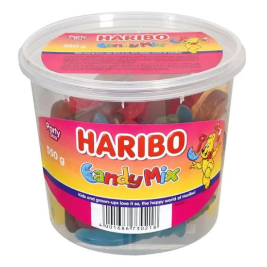 Конфеты Желейные Haribo Candy Mix Кэнди Микс Ведро 550 г Германия