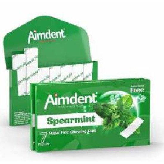 Жувальна гумка Spearmint (освіжаюча м'ята) Aimdent