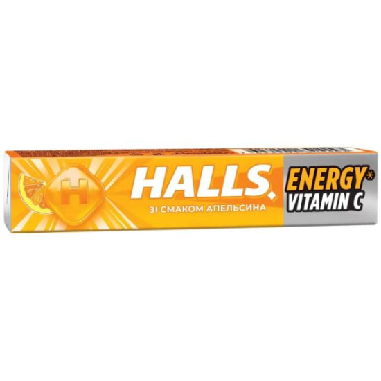 Сосательные леденцы Halls со вкусом апельсина