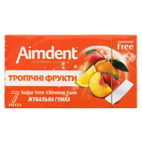 Жувальна гумка Tropical (тропічні фрукти) Aimdent