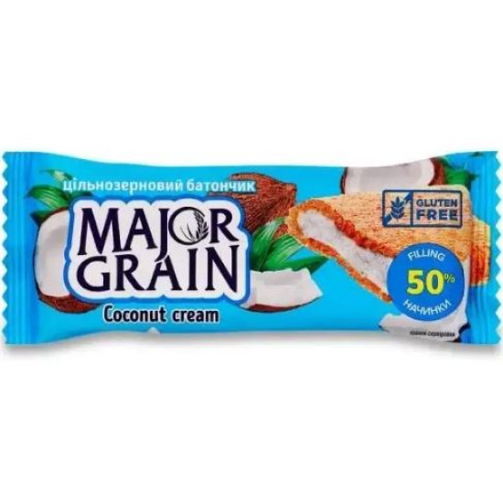 Батончик Мажор Grain Кокос цільнозерновий 40г