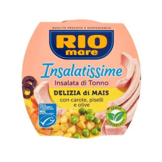 Салат тунец с овощами RIO mare Insalatissime Delizia di Mais 160 г Италия