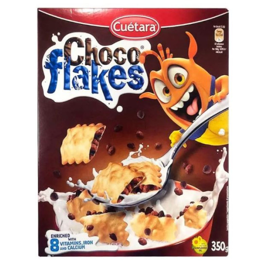 Печиво (пластівці) кукурудзяна з шоколадом Cuetara Choco Flakes 350 г Іспанія